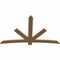 Ekena Millwork Alberta Smooth Timber Gable Bracket, Western Red Cedar, 84"W x 53"H x 1 1/2"D x 5 1/2"F, 15/12 Pitch GBW084X53X0206ALB00SWR - alternate 5